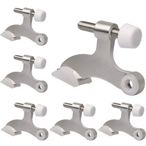 KOVOSCH 6 Pack Hinge Pin Door Stopper Brushed Satin Nickel